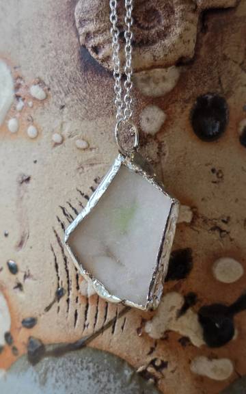 Sea Glass Necklace ultra rare colours