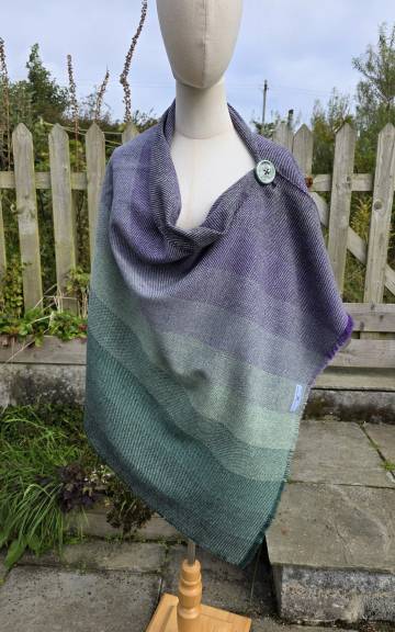 Three Sisters Tweed Shawl - 1 2