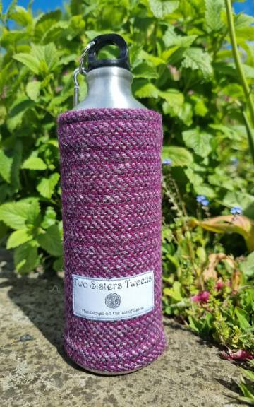 Water bottle with Two Sisters Tweed cover