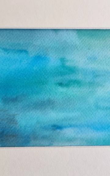 Mini Original Watercolour of a seascape