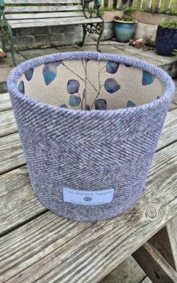 Two Sisters tweed luxury lampshade