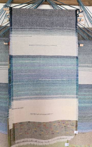 Three Sisters Tweeds landscape wall hanging