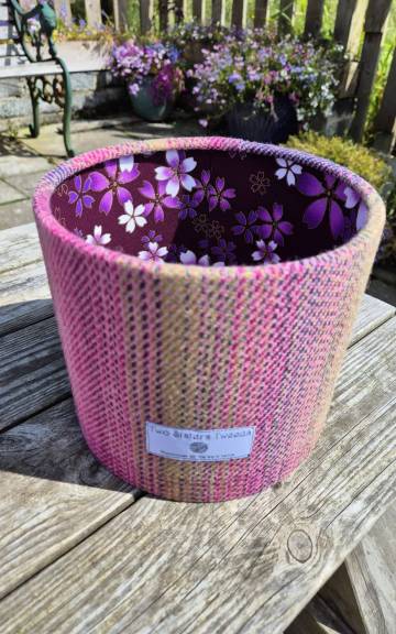 Two Sisters Tweed luxury lampshade - Aurora