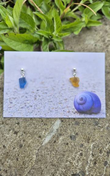 Sea Glass stud earrings
