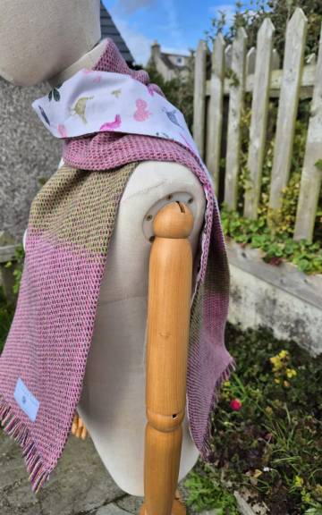 Two Sisters lambswool Tweed scarf
