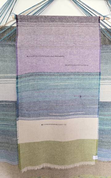 Three Sisters Tweeds landscape wall hanging