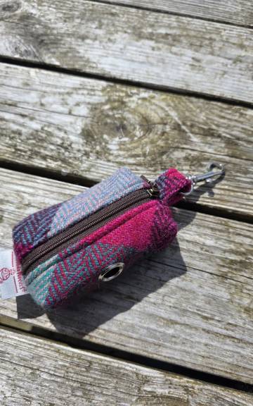 Harris Tweed Bag Holder/ Headphones Case