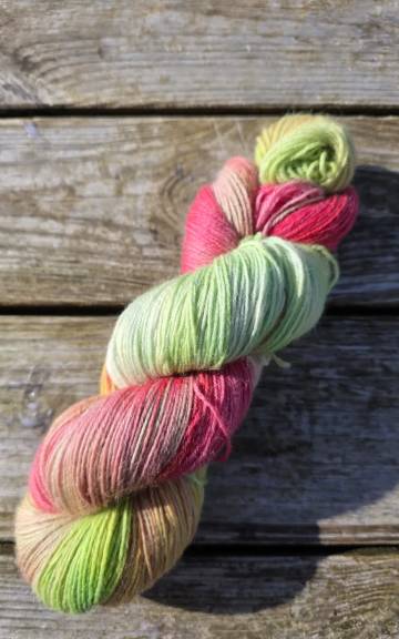 Hand-Dyed Yarn: Bluefaced Leicester,  4 ply