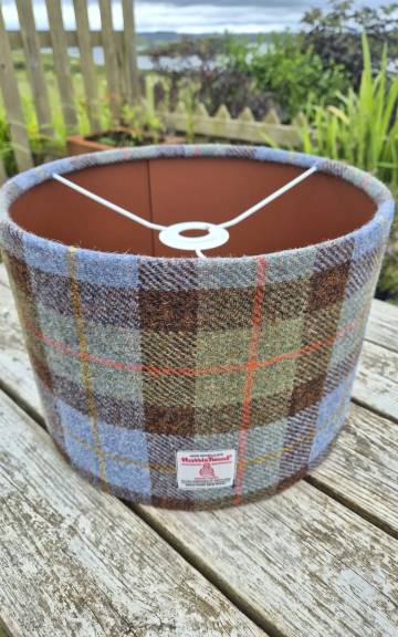 Harris Tweed ceiling lampshade 30cm