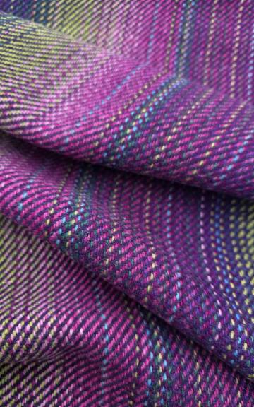 Two Sisters Tweed Fabric - Plain Purple Aurora