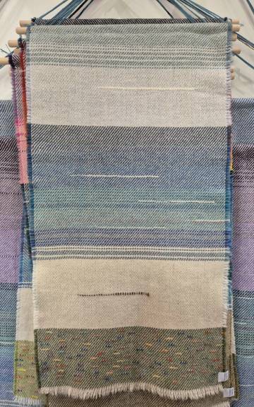 Three Sisters Tweeds landscape wall hanging