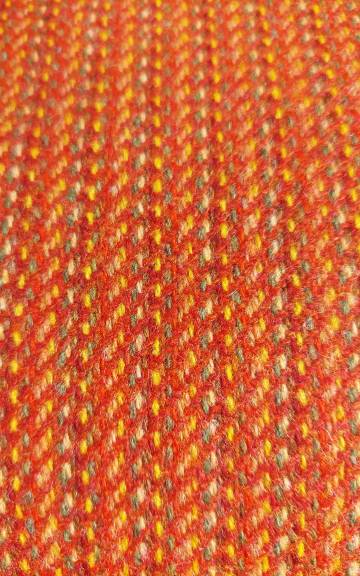 Three Sisters Tweed Fabric - autumn red orange
