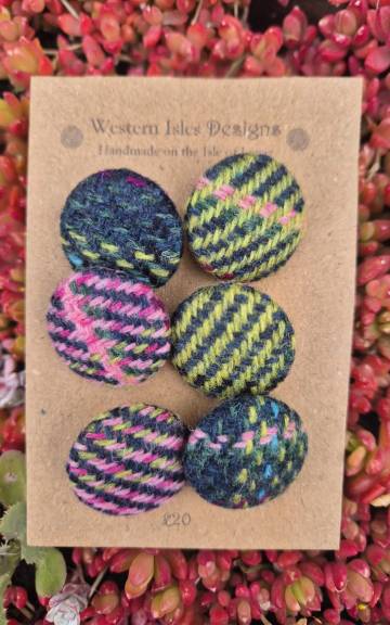 Two Sisters Tweed buttons