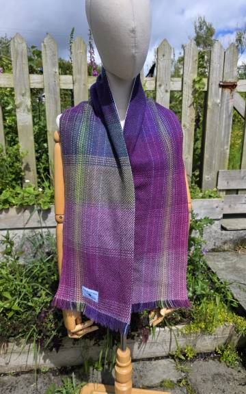 Three Sisters Tweed Scarf - Aurora