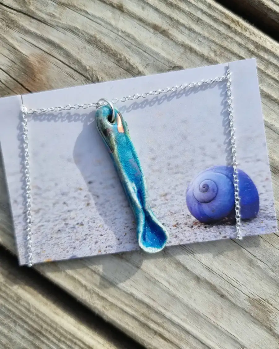 Raku Ceramic Necklace