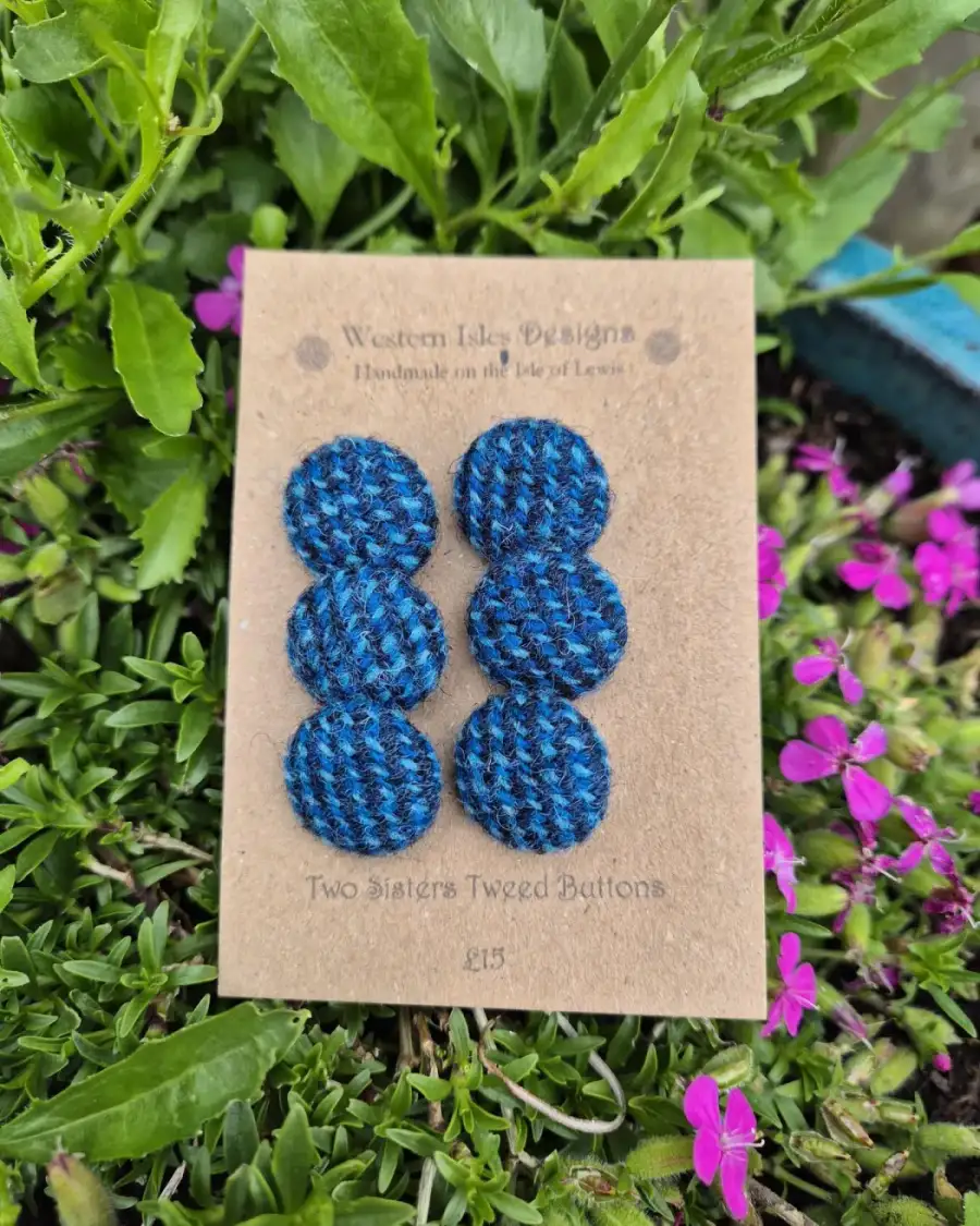 Two Sisters Tweed buttons