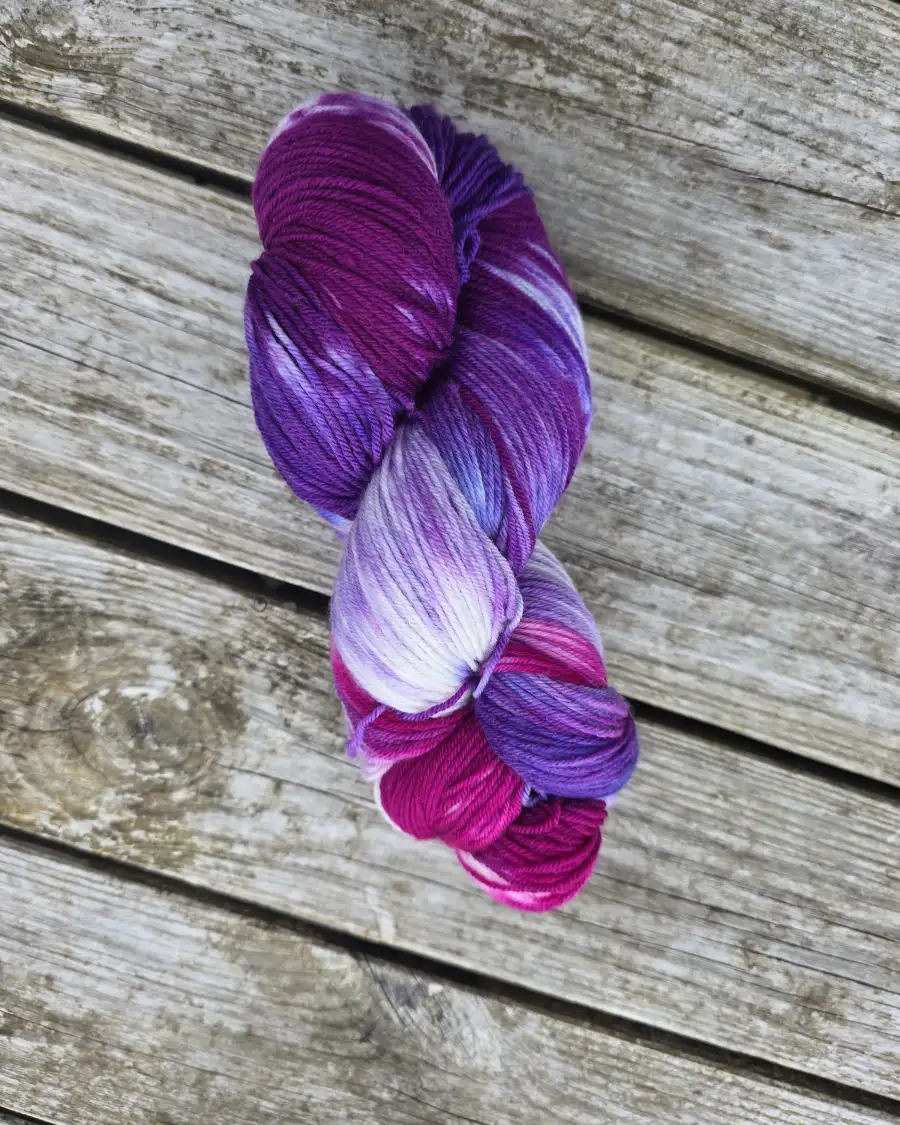 Hand-Dyed Yarn: 100% Merino, 4 ply - 2 3