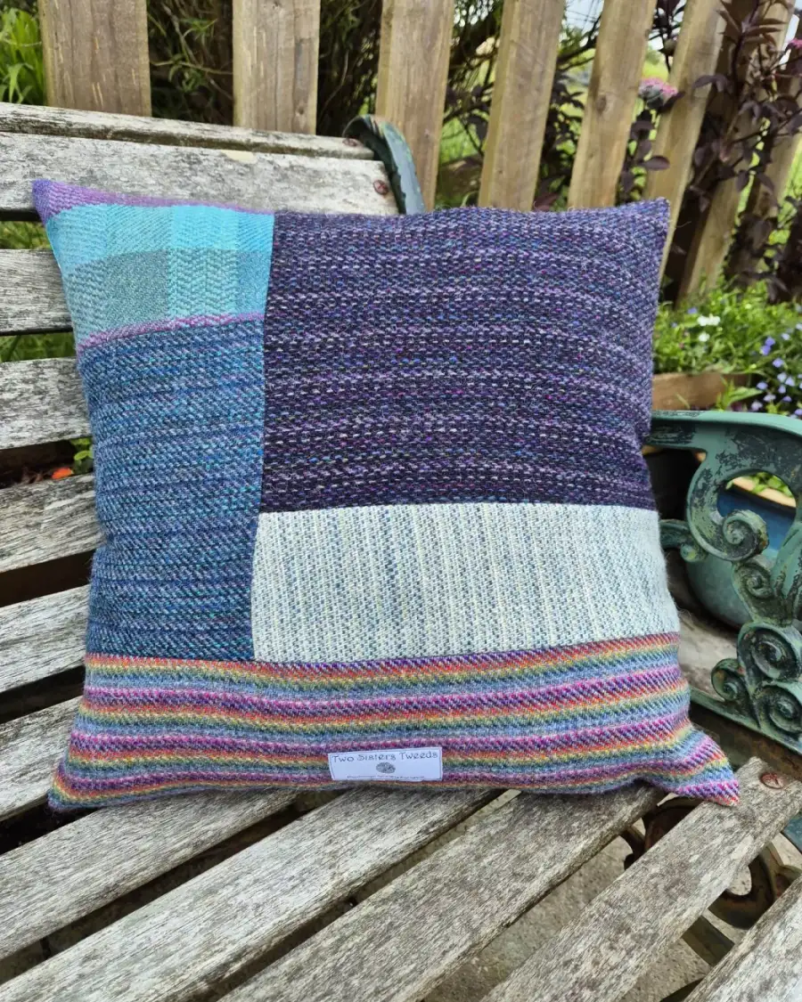 Two Sisters Tweeds cushion cover
