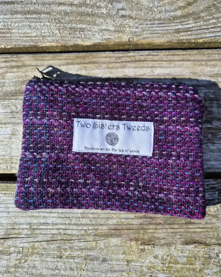 Two Sisters Tweed Zip Purse