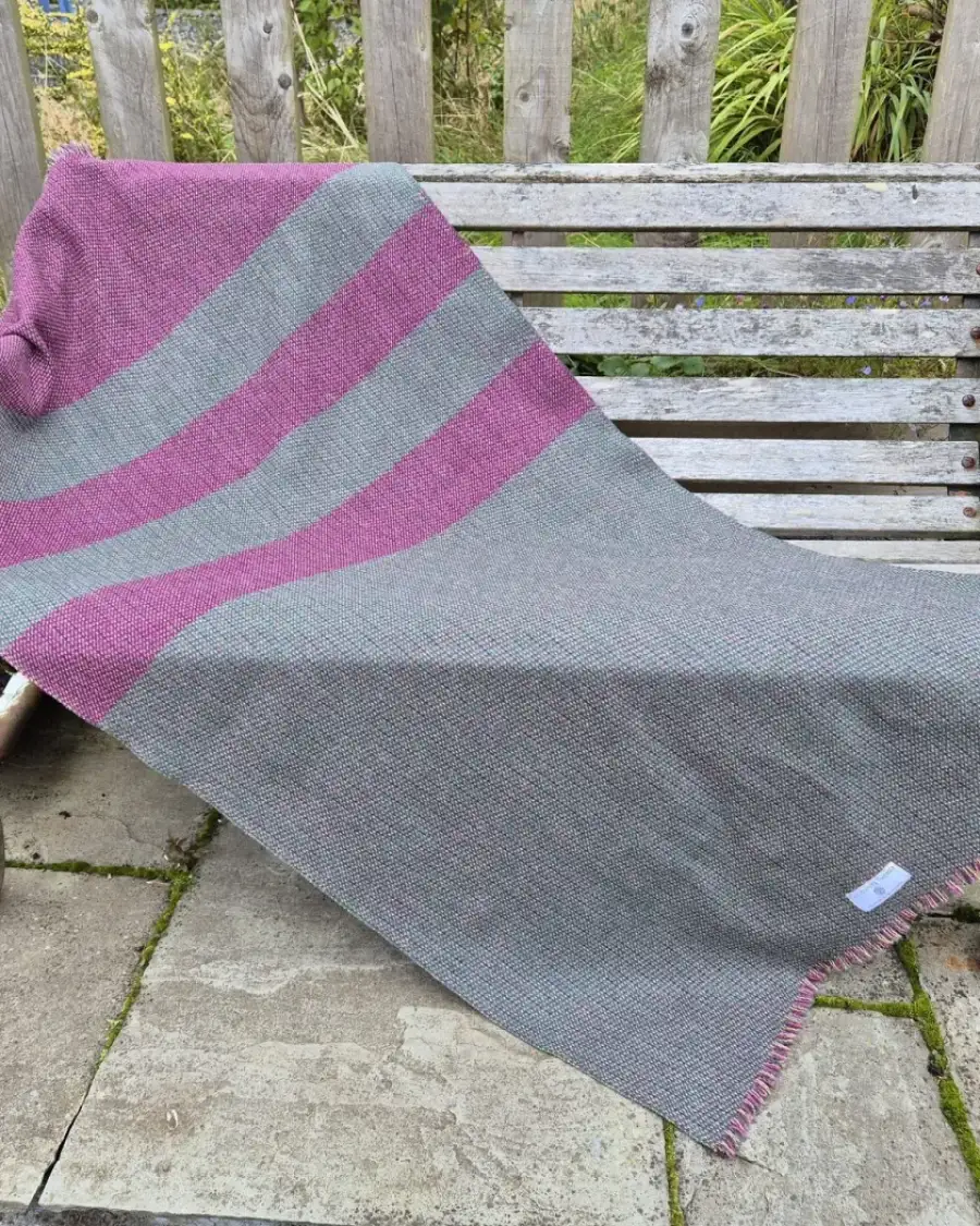 Two Sisters Tweed Throw Lambswool