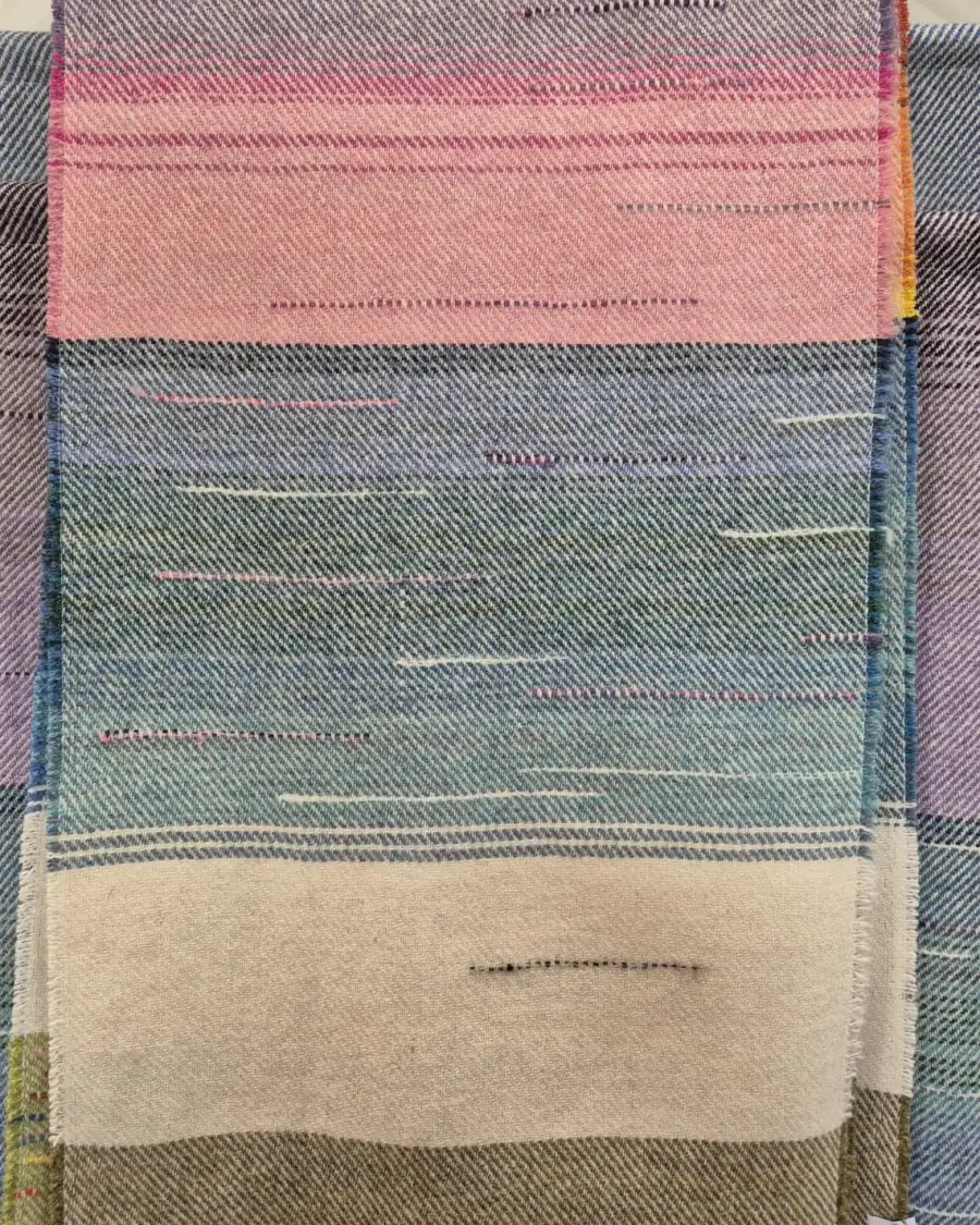 Three Sisters Tweed landscape wall hanging