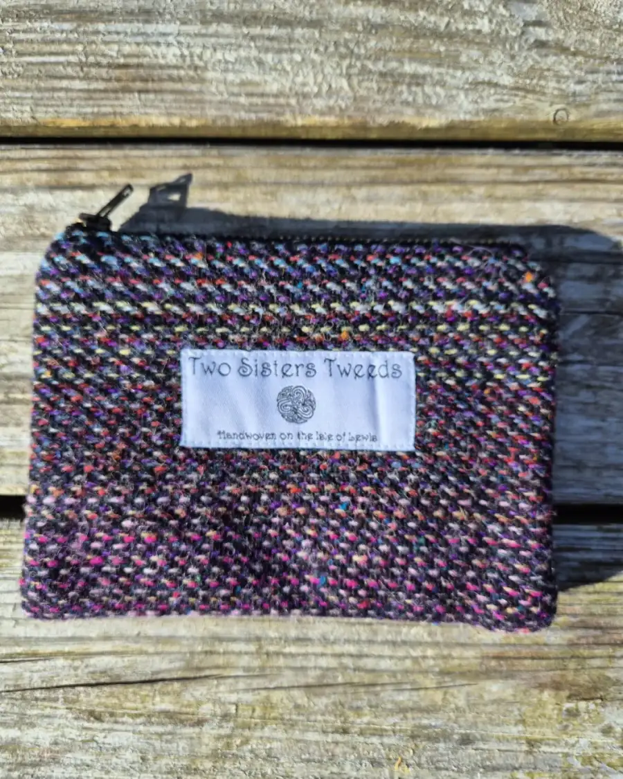 Two Sisters Tweed Zip Purse