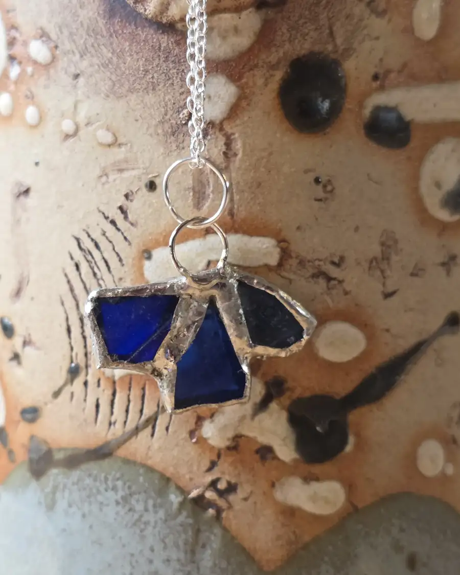Sea Glass Necklace ultra rare colours