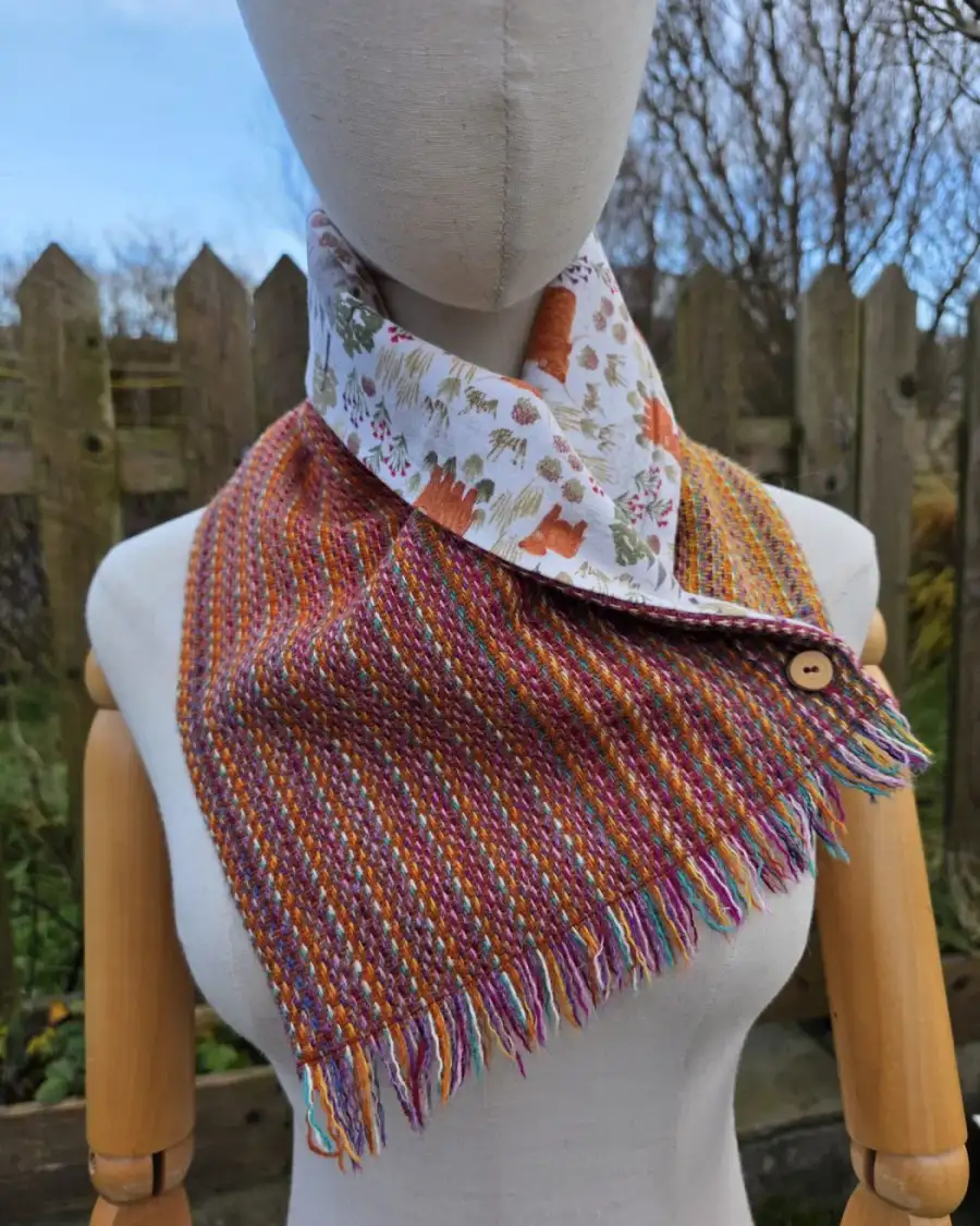 Two Sisters Tweed neck warmer
