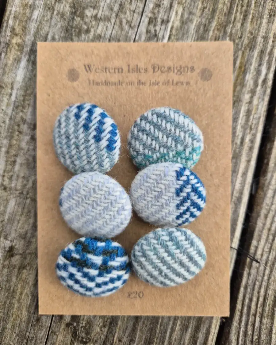 Two Sisters Tweed buttons