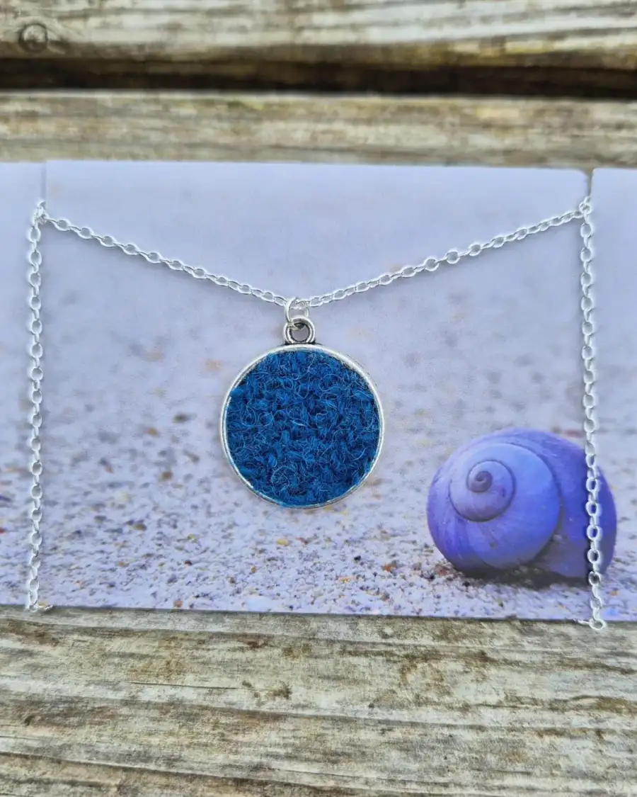 Harris tweed necklace