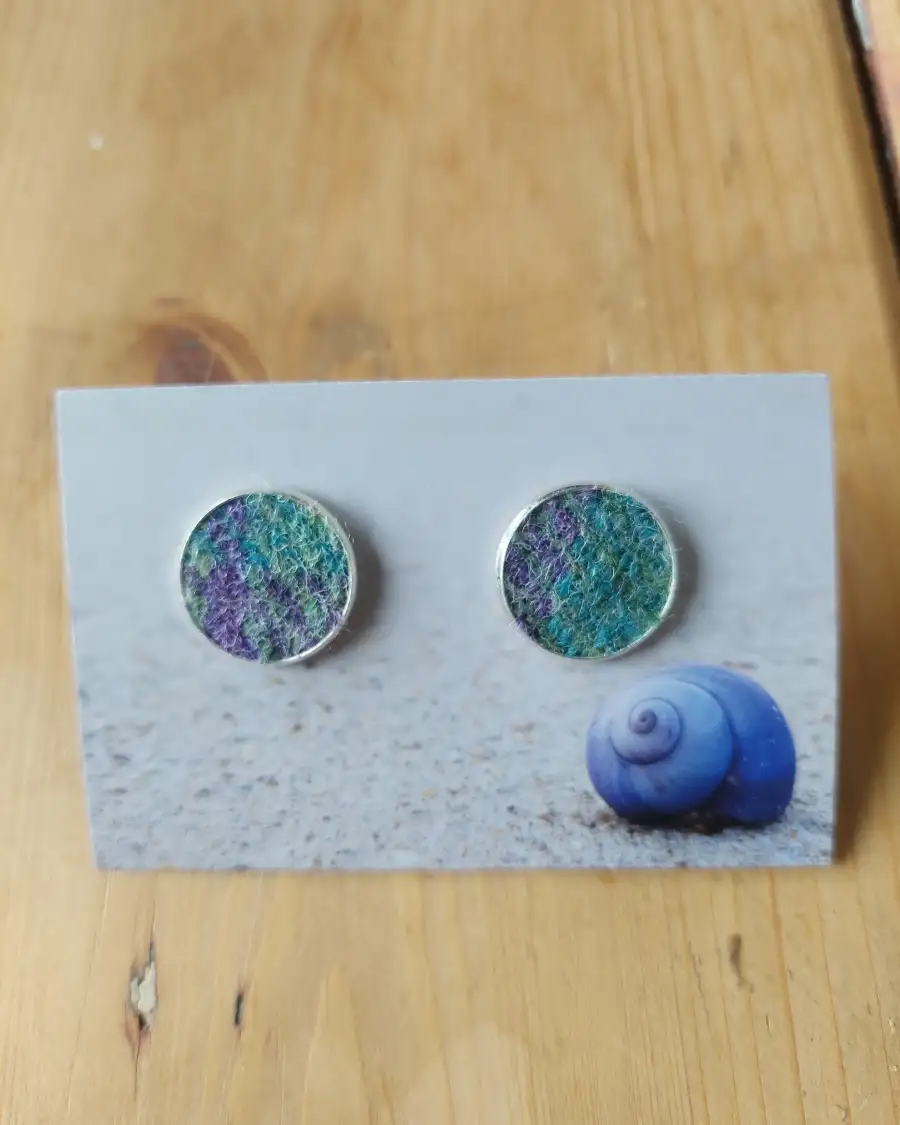 Harris tweed cufflinks - 4