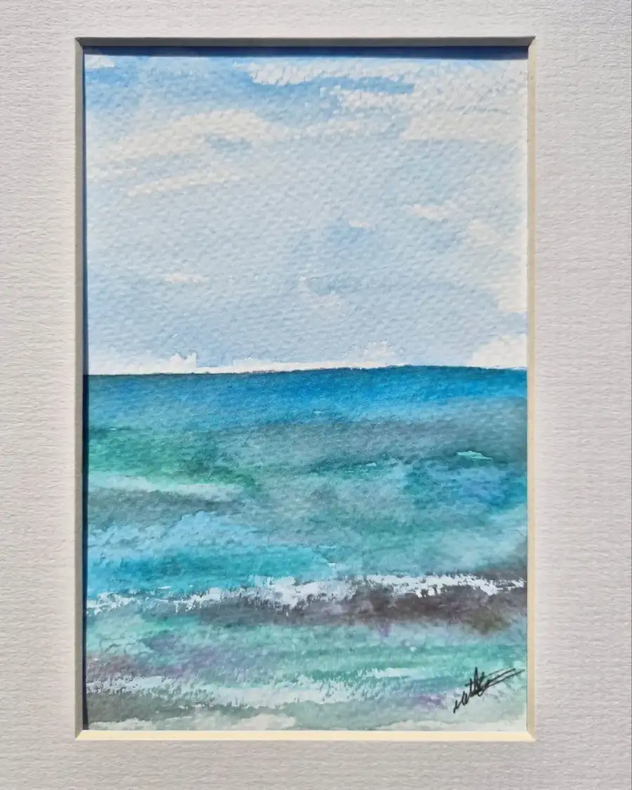 Mini Original Watercolour of seascape