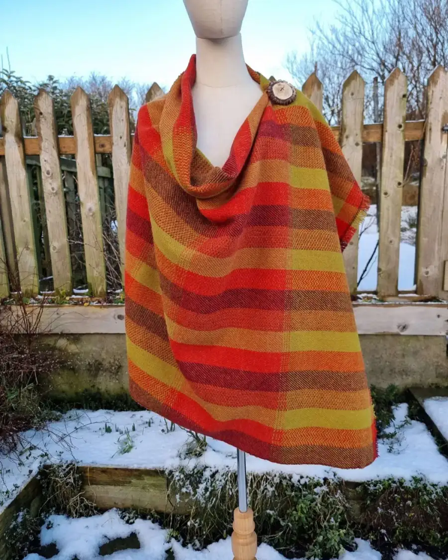Two Sisters Tweed Shawl