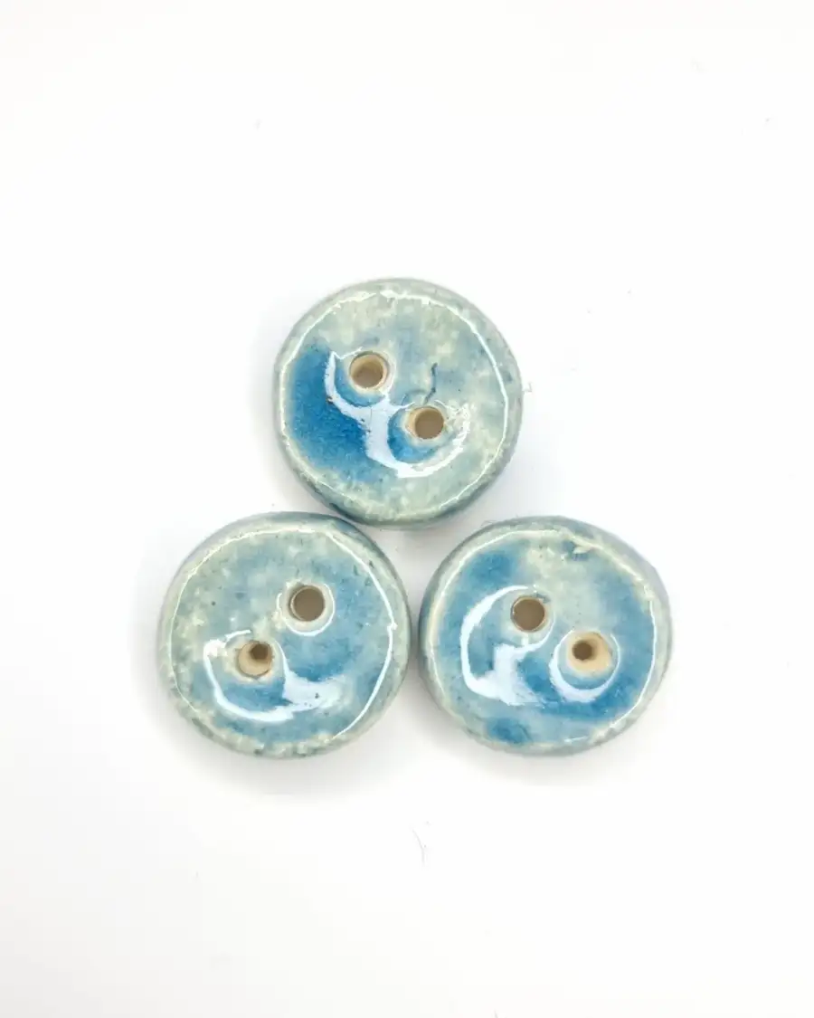 Ceramic buttons x3
