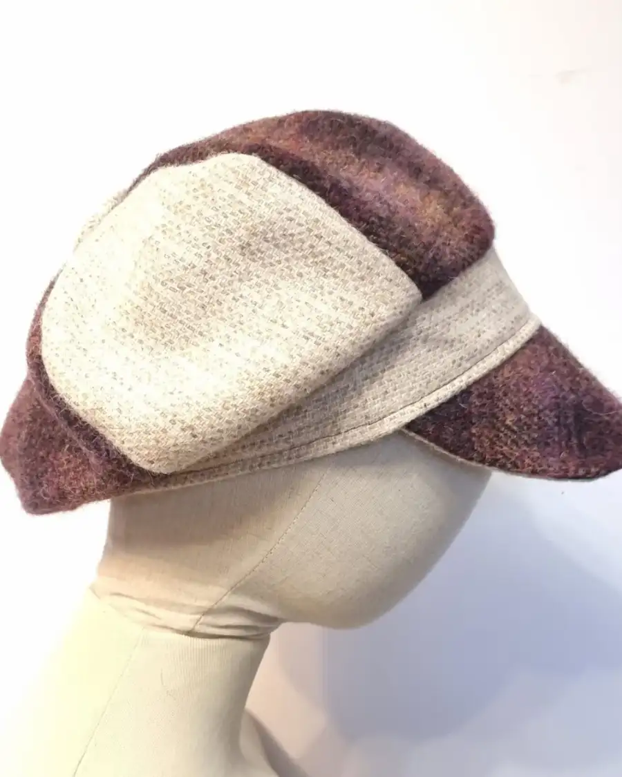 Harris Tweed cap hat 59cm