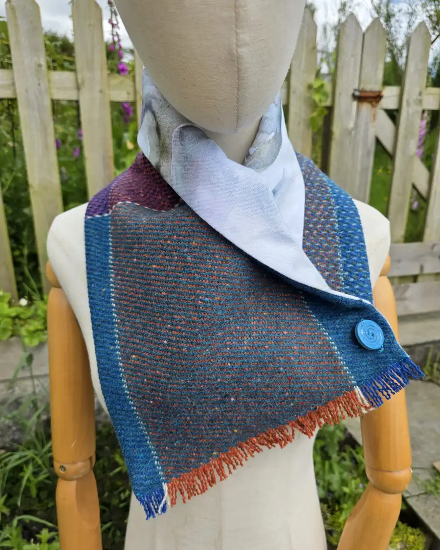 Two Sisters lambswool Tweed neck warmer - 8