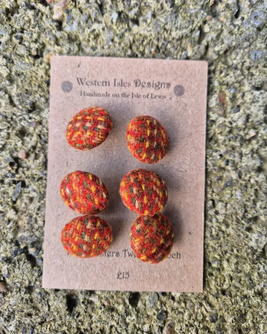 Three Sisters Tweed Buttons