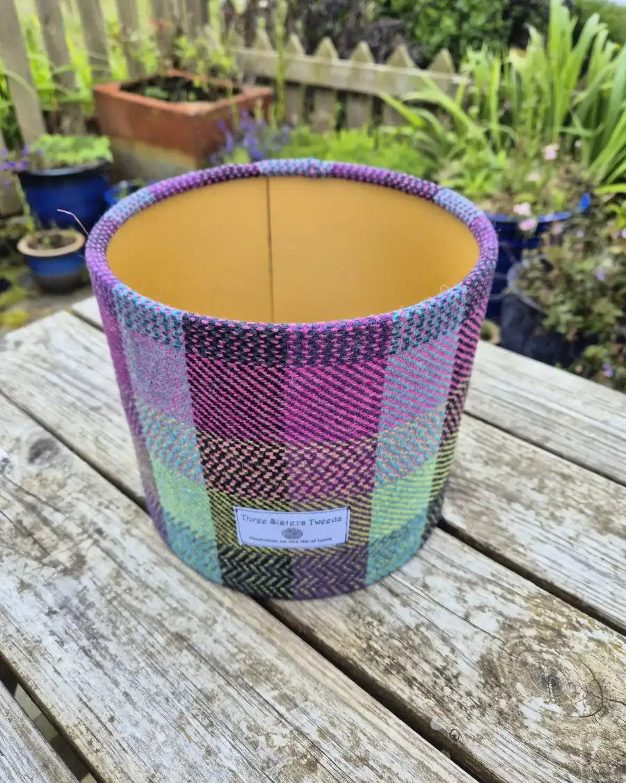 Three Sisters Tweed Luxury Lampshade - aurora