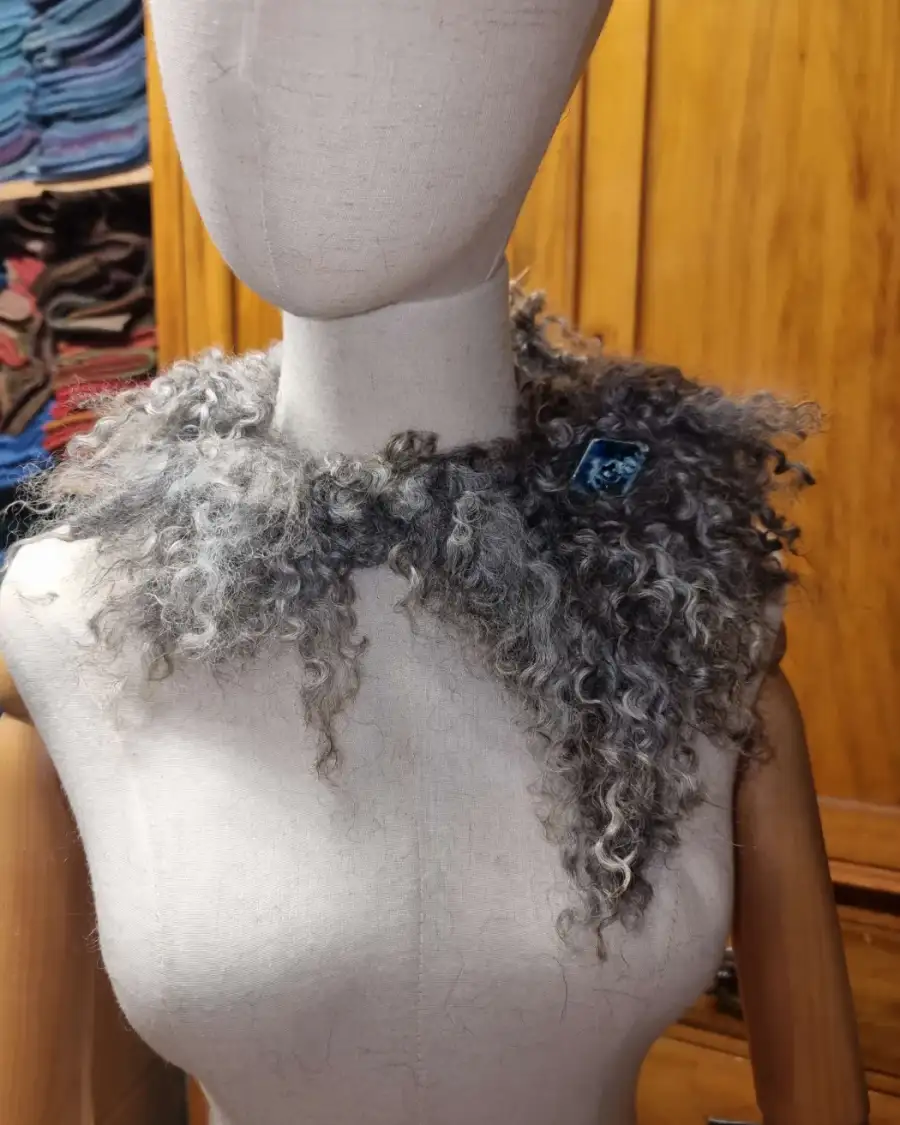 Felted wool collar - gotland