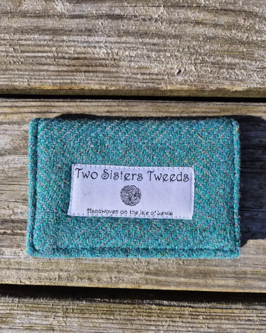 Two Sisters Tweed Card Holder