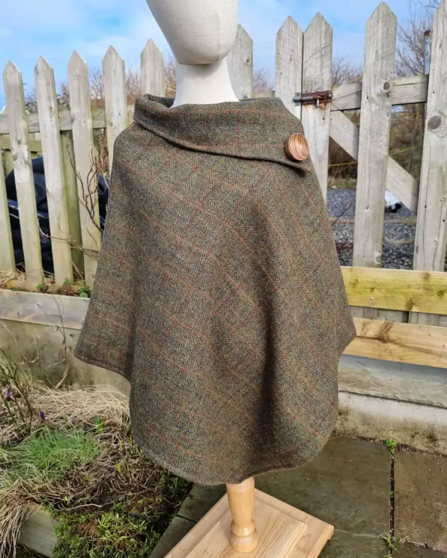 Harris tweed cloak/poncho