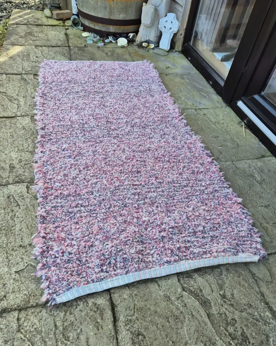Handwoven pure wool rug