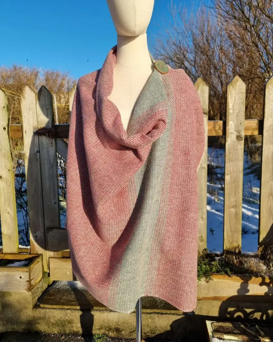 Two Sisters Tweed Shawl Lambswool