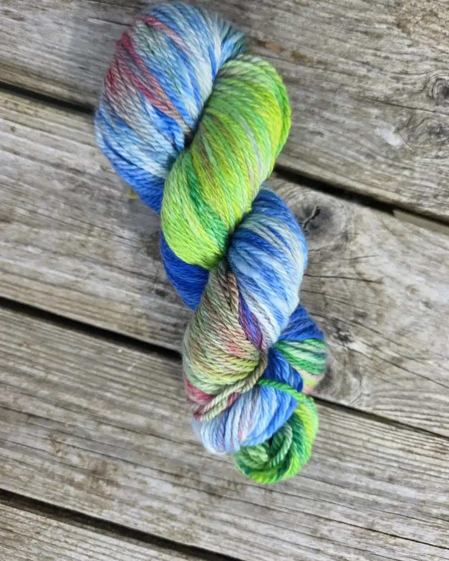 Hand-Dyed Yarn: 100% Merino, aran