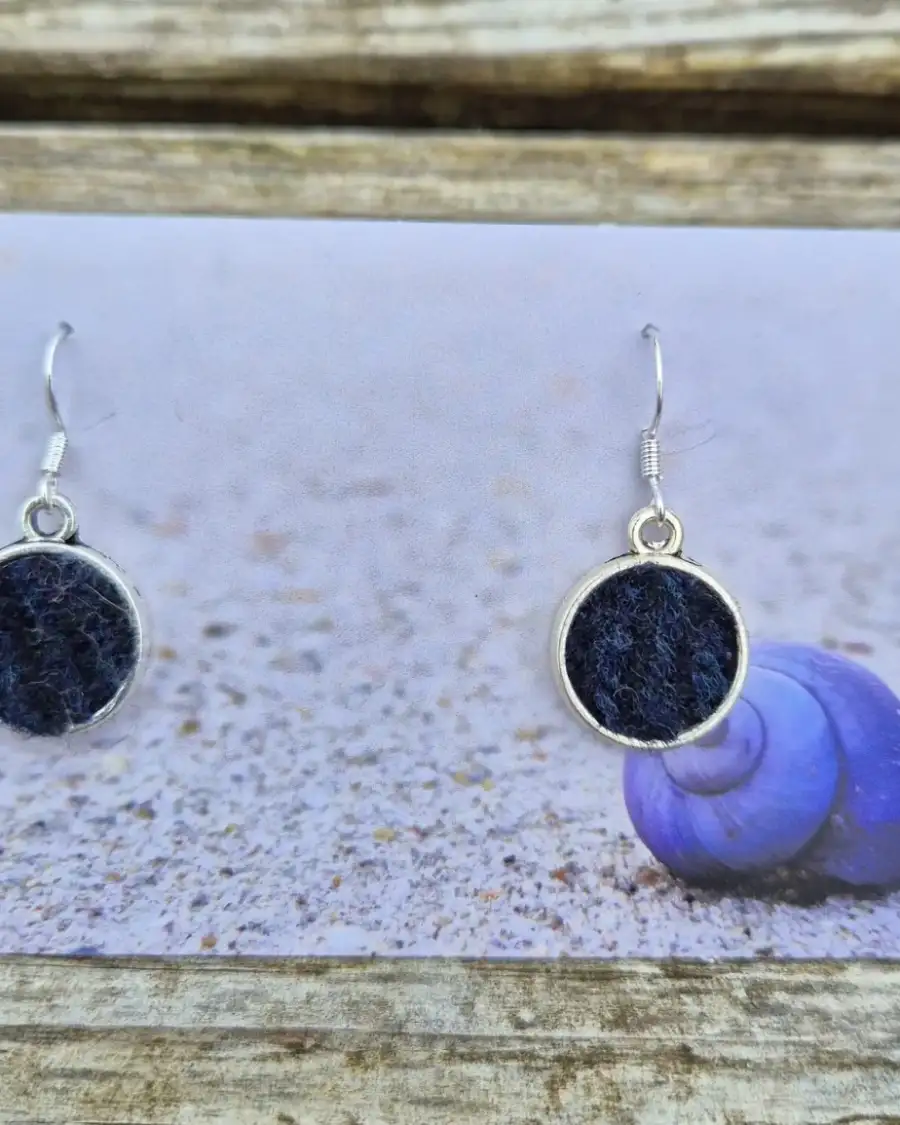 Harris tweed earrings