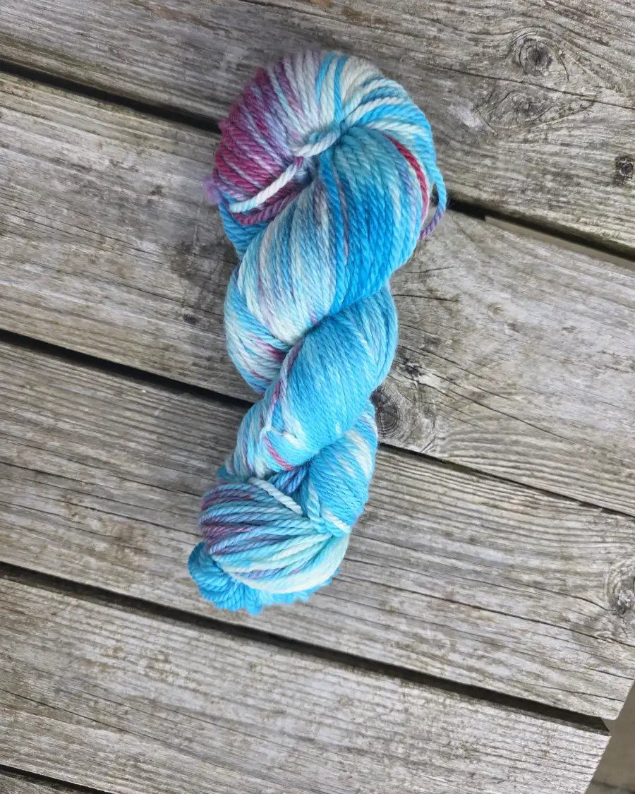 Hand-Dyed Yarn: 100% Merino, aran