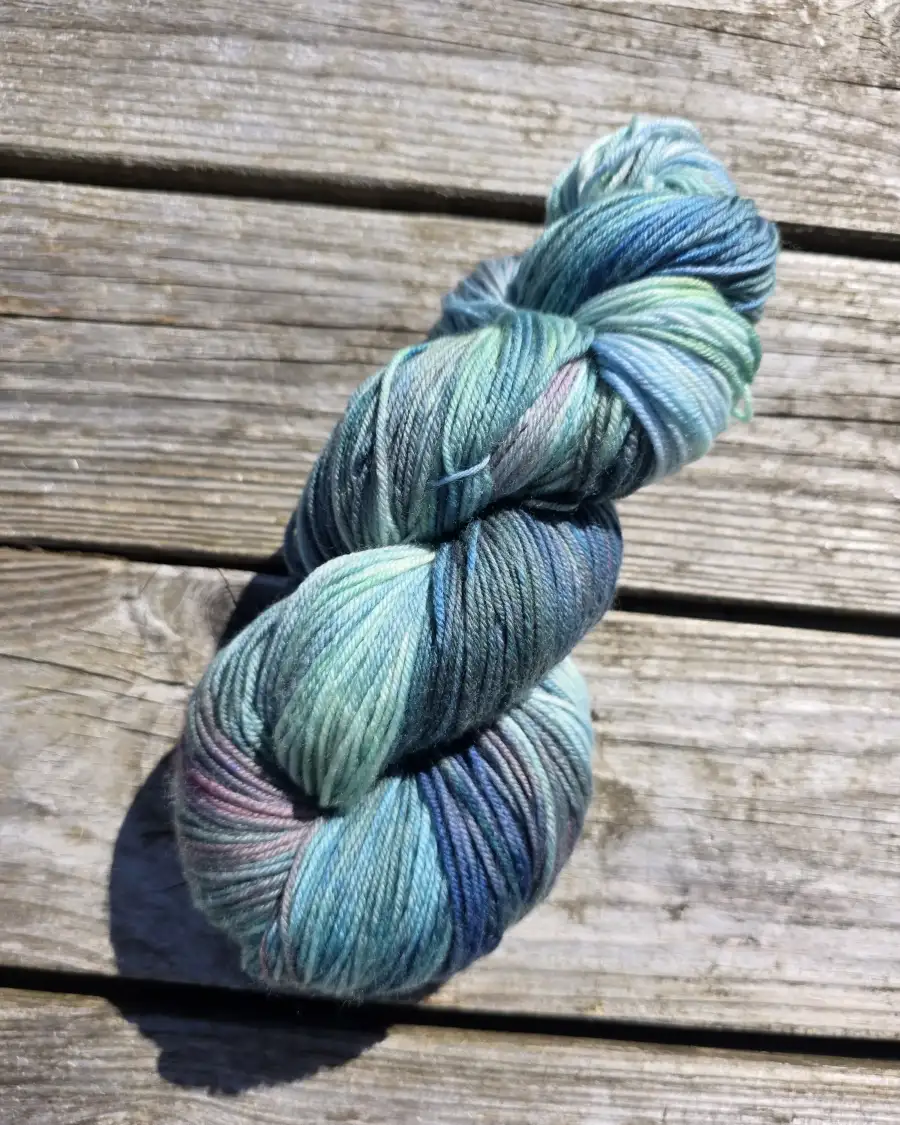 Hand-Dyed Yarn: 100% Merino, 4 ply - 1 3