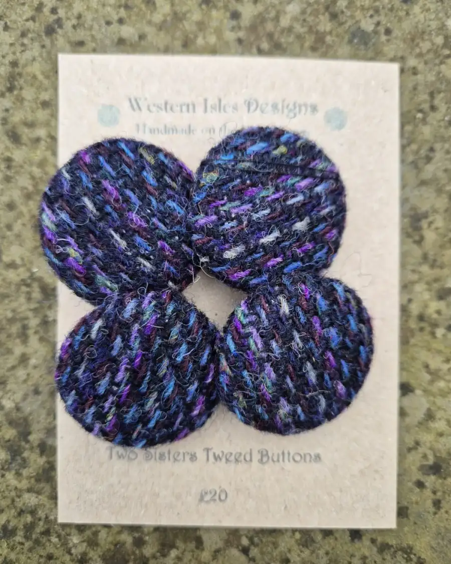 Two Sisters Tweed buttons