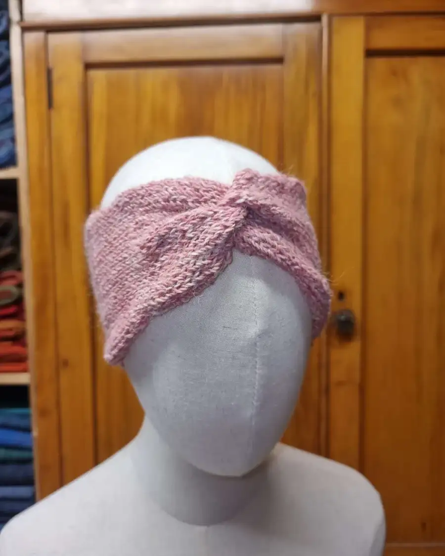 Hand Knitted alpaca headband
