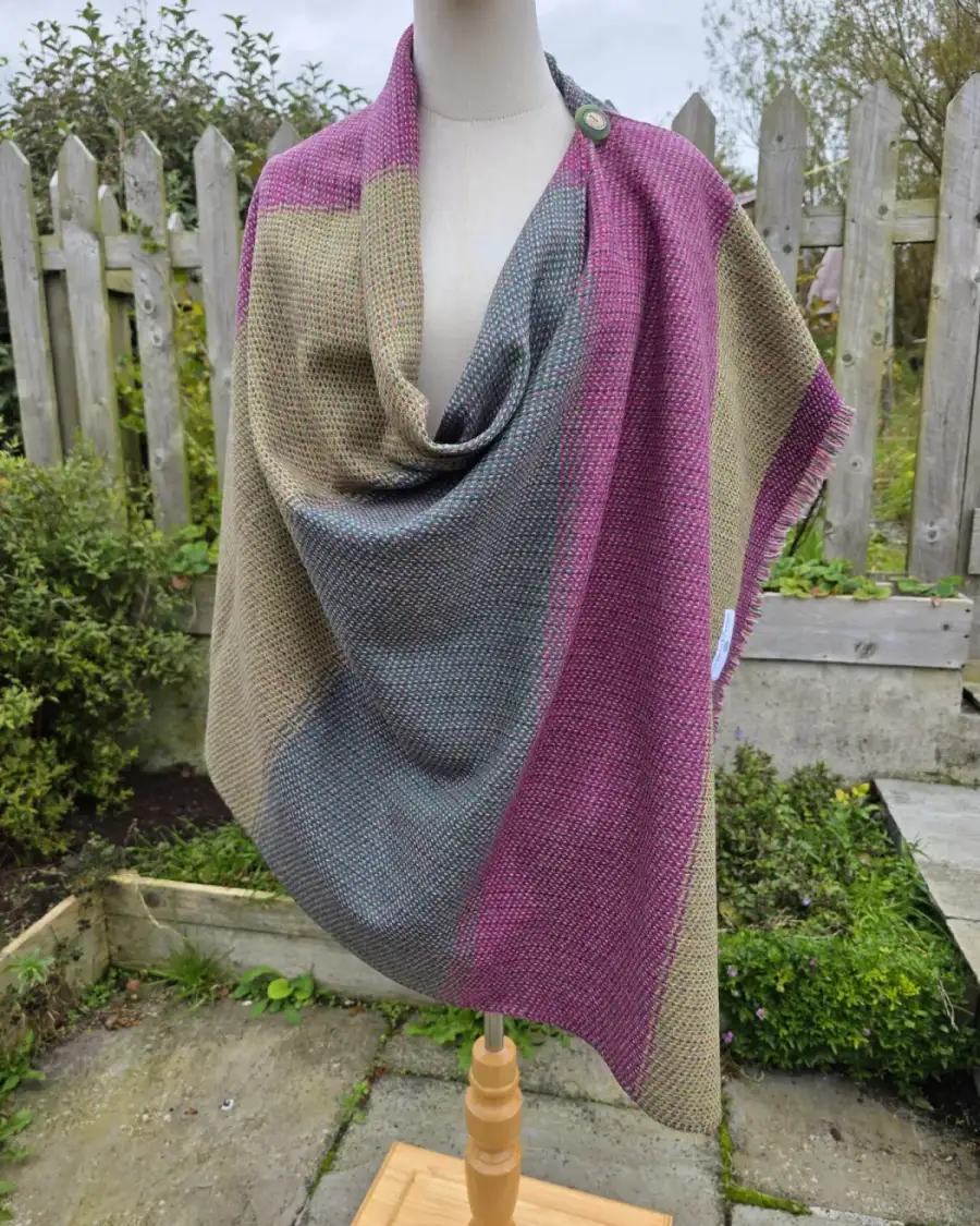 Two Sisters Tweed Shawl Lambswool